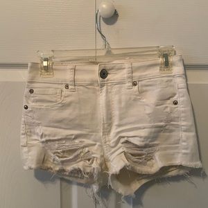 High Rise Stretch Jean Shorts